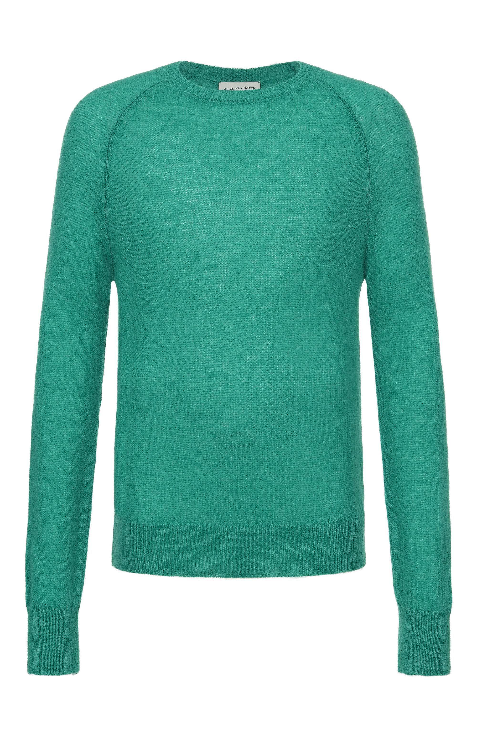 Свитер DRIES VAN NOTEN зеленого цвета по цене 64850 руб., арт. 021231/3723, фото 1 Свитер DRIES VAN NOTEN, арт. 021231/3723, фото 1