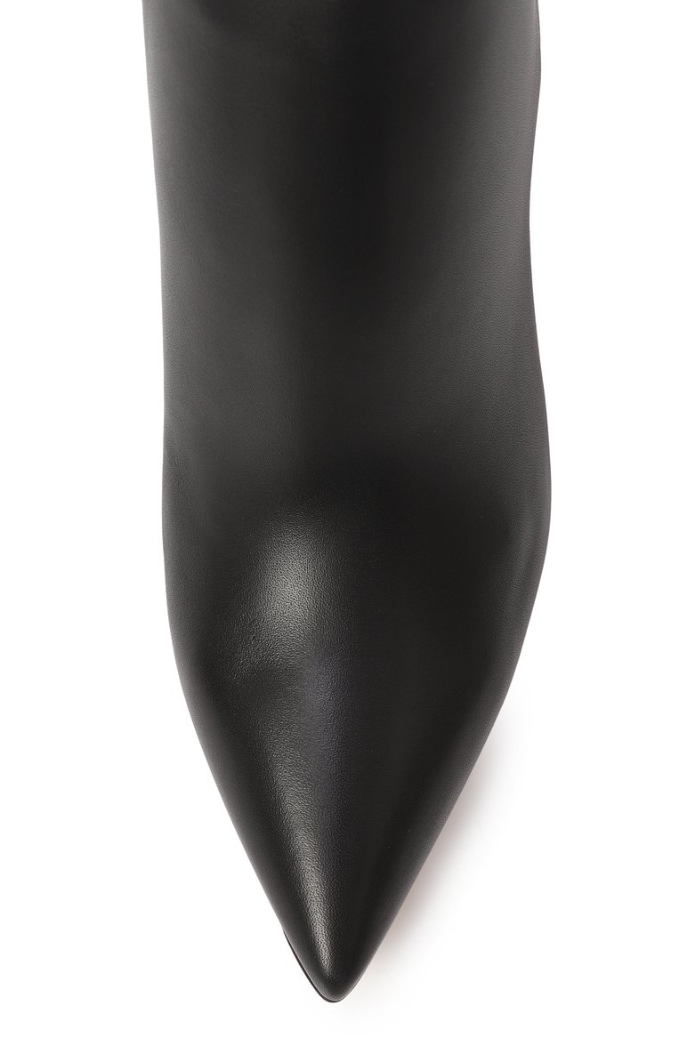 Женские кожаные ботильоны carrey 85 GIANVITO ROSSI черного цвета, арт. G73063.85RIC.VGINER0 | Фото 6 (Подошва: Плоская; Материал внешний: Натуральная кожа; Материал внутренний: Натуральная кожа; Каблук высота: Высокий; Каблук тип: Шпилька; Материал утеплителя: Без утеплителя)
