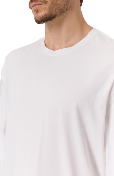 Хлопковый лонгслив 7 FOR ALL MANKIND белого цвета по цене 15800 руб., арт. 7MLS1237, фото 5 Хлопковый лонгслив 7 FOR ALL MANKIND, арт. 7MLS1237, фото 5