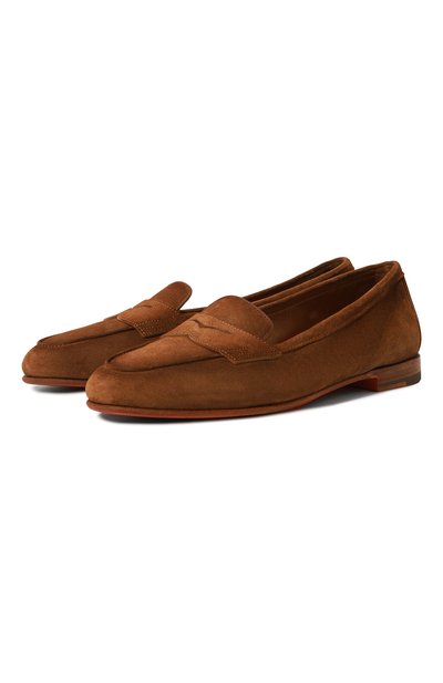 Женские замшевые лоферы SANTONI, арт. WUNY71031SA4SAEAZ69