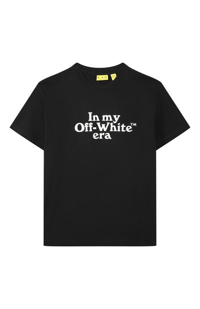 Хлопковая футболка OFF-WHITE, арт. 0BAA002S26JER007
