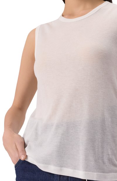 Майка из вискозы и хлопка ANN DEMEULEMEESTER, арт. B0011981/FA570, фото 5