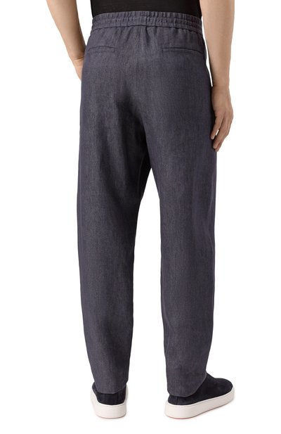 Брюки изо льна и хлопка GIORGIO ARMANI, арт. GM001346/TE14261, фото 4