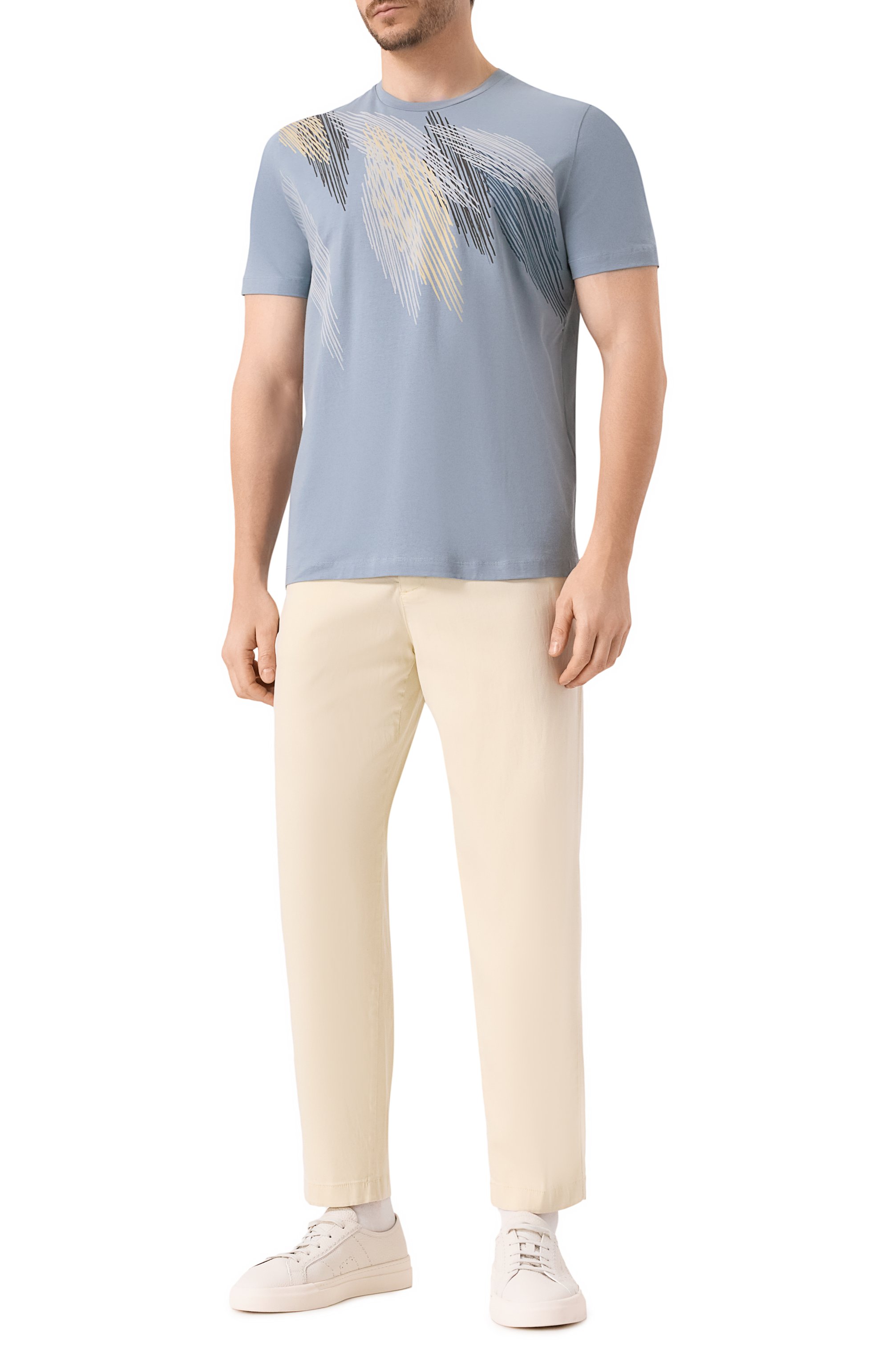 Хлопковая футболка CORNELIANI, арт. 25G589-2525065, фото 2