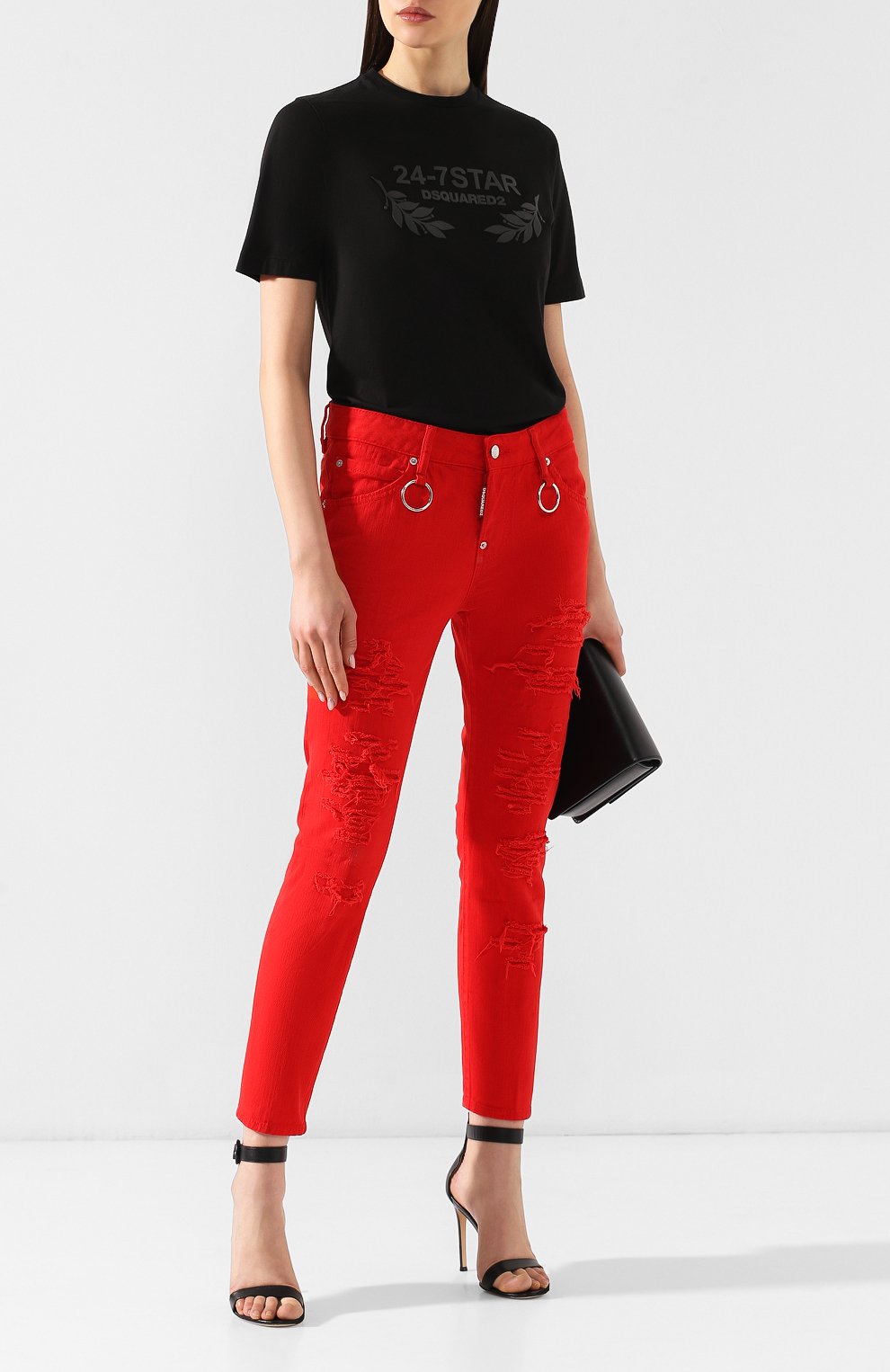 Хлопковая футболка DSQUARED2, арт. S75GC0850/S22427, фото 2