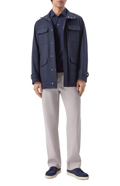 Шелковое поло ANDREA CAMPAGNA, арт. PL1MC/SE18Q, фото 2