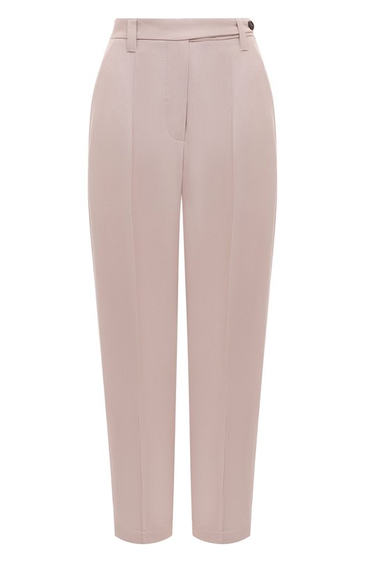 Брюки из вискозы и льна Brunello Cucinelli MH579B1297 Розовый MH579B1297