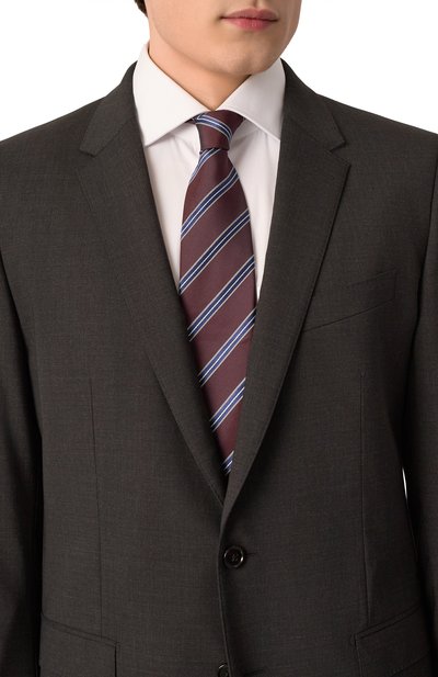 Шелковый галстук ZEGNA бордового цвета по цене 30950 руб., арт. M.1P.91.8/Z9D01TA9, фото 2 Шелковый галстук ZEGNA, арт. M.1P.91.8/Z9D01TA9, фото 2