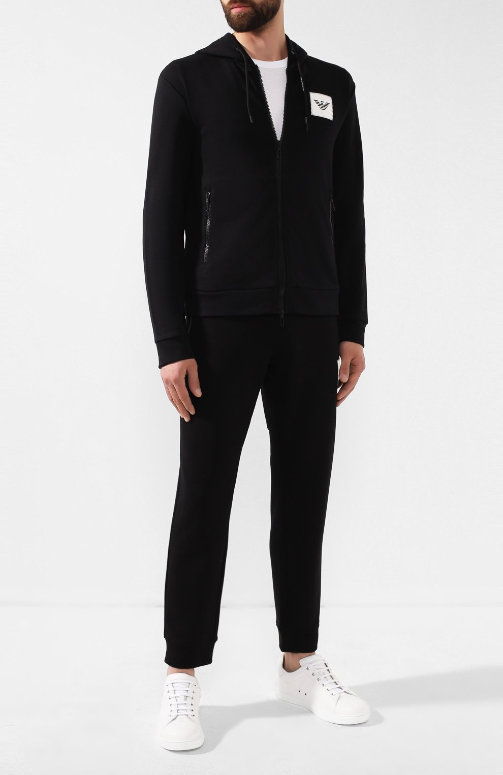 Хлопковые джоггеры EMPORIO ARMANI, арт. 6G1P98/1J36Z, фото 2