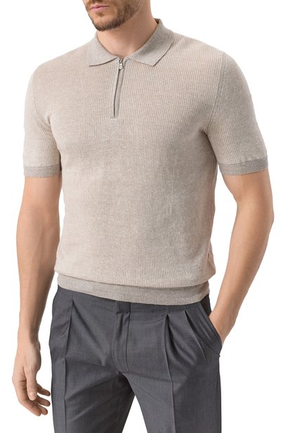 Поло изо льна и хлопка GRAN SASSO, арт. 57172/18647, фото 3
