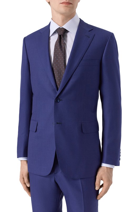 Шерстяной костюм Brioni RA00A0/01A4C Синий  RA00A0/01A4C Фото 2