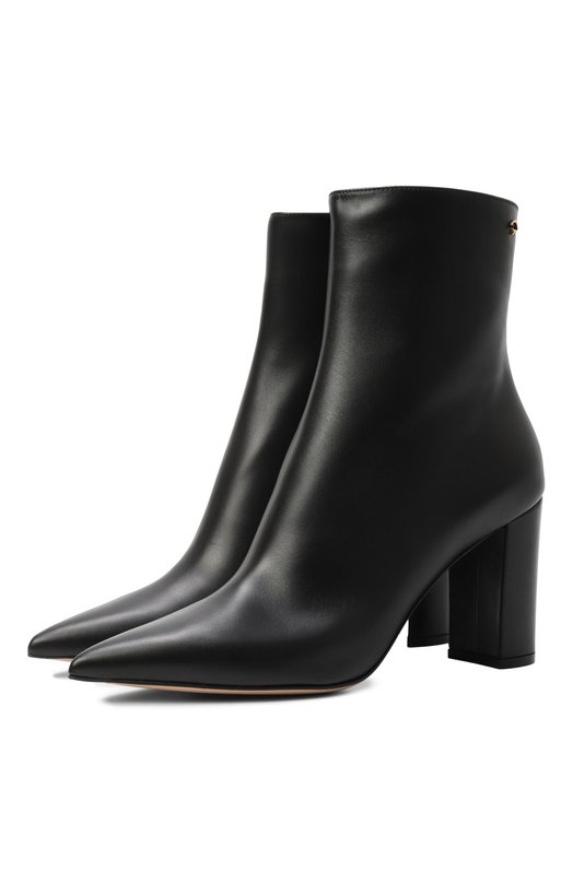Кожаные ботильоны Lyell 85 Gianvito Rossi G73134/VGI Чёрный G73134/VGI