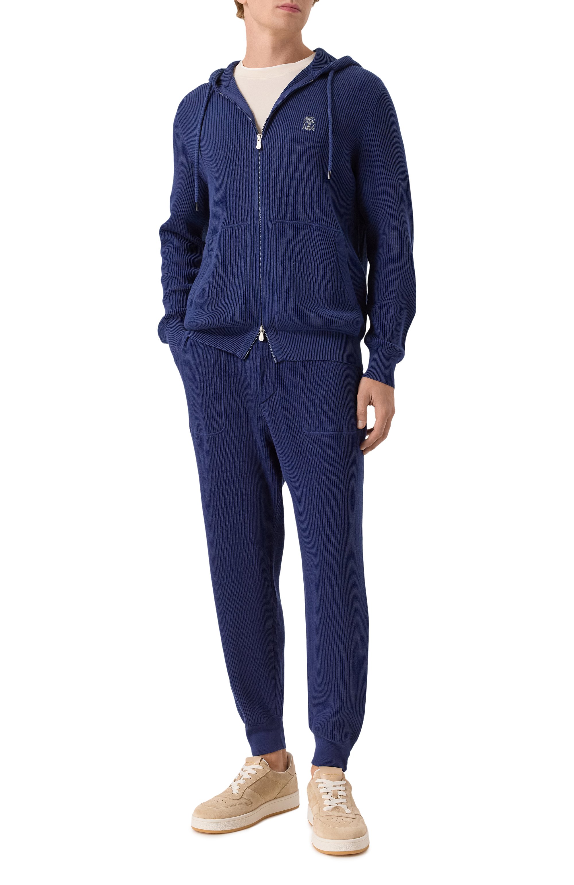 Хлопковые джоггеры BRUNELLO CUCINELLI, арт. M29201019G, фото 2