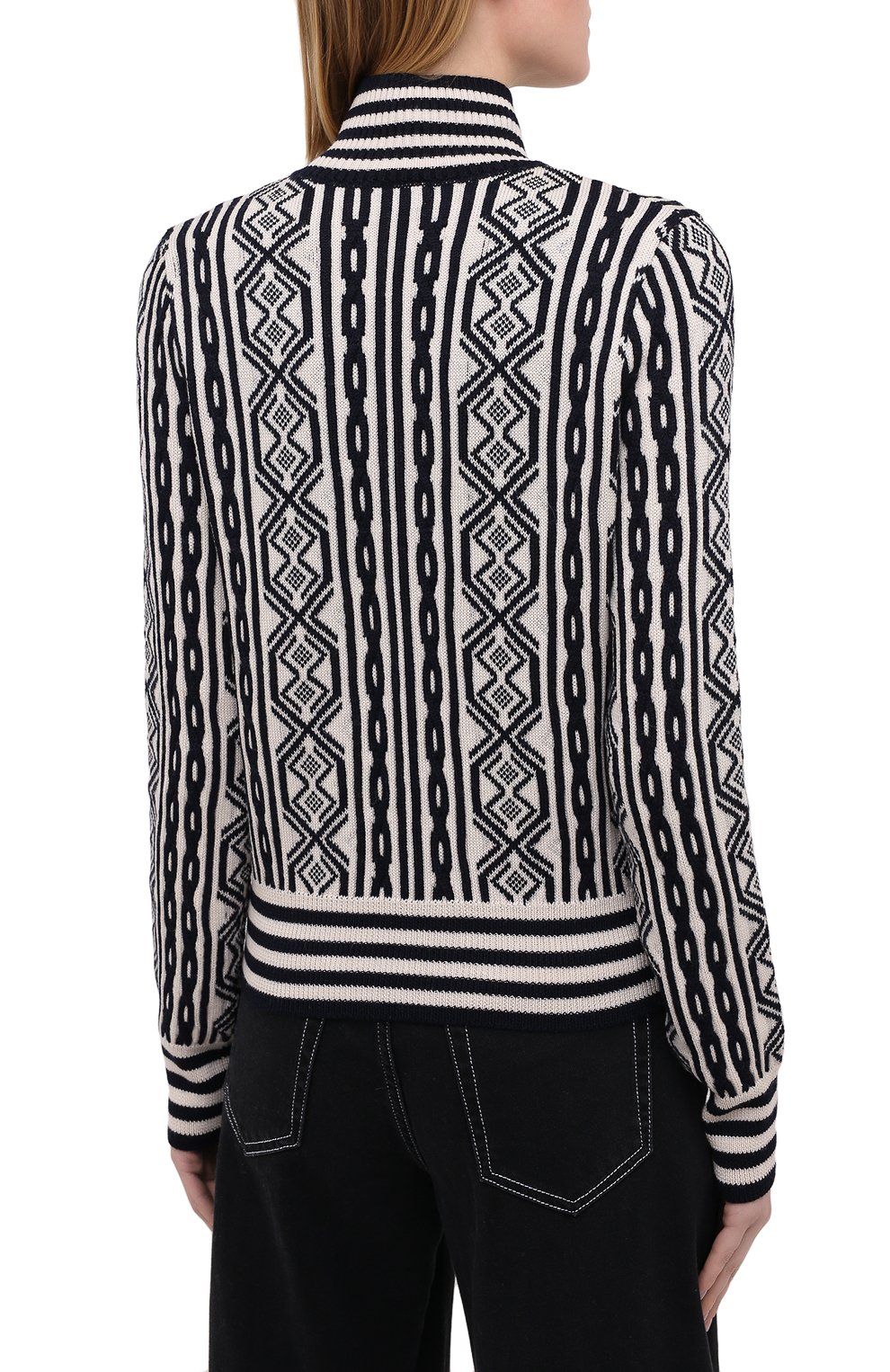 Шерстяной кардиган DRIES VAN NOTEN белого цвета по цене 72650 руб., арт. 202-11256-1700, фото 4 Шерстяной кардиган DRIES VAN NOTEN, арт. 202-11256-1700, фото 4