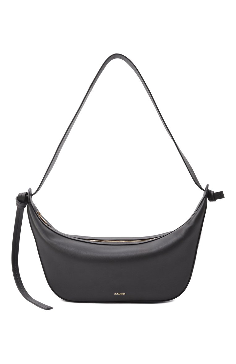 Женская сумка knot JIL SANDER черного цвета, арт. J07WG0094-P7185 | Фото 1 (Материал: Натуральная кожа; Размер: large)