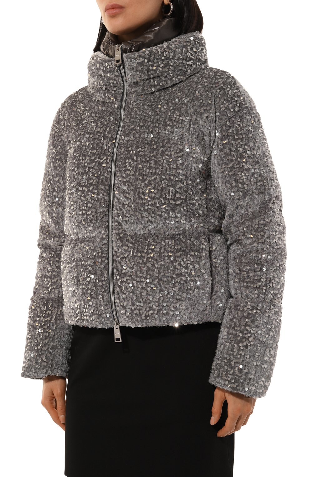 Пуховик с отделкой пайетками HERNO, арт. PI001950D/12623S, фото 3