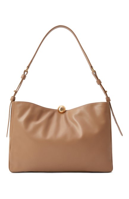 Женская сумка furla sfera soft large FURLA светло-коричневого цвета, арт. WB01365/BX3168 | Фото 1 (Материал сплава: Проставлено; Драгоценные камни: Проставлено; Материал: Натуральная кожа; Размер: large)