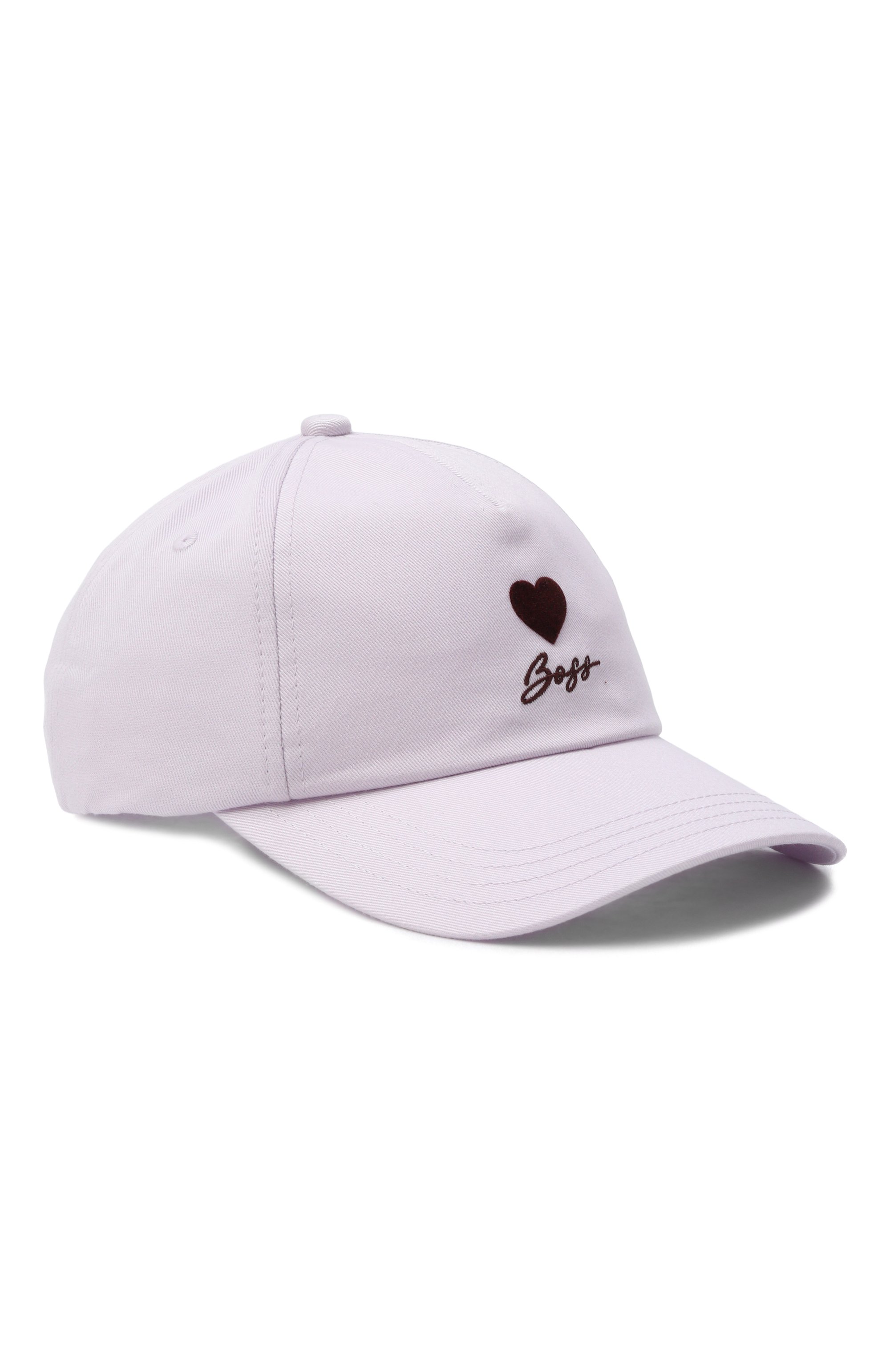Хлопковая бейсболка BOSS светло-сиреневого цвета по цене 6795 руб., арт. 50558384, фото 1 Хлопковая бейсболка BOSS, арт. 50558384, фото 1