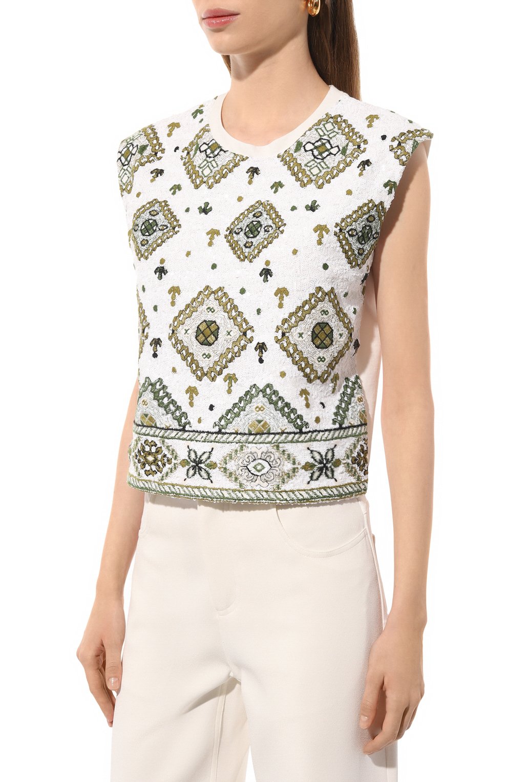 Хлопковый топ GIAMBATTISTA VALLI, арт. 24FWPVLE40J6-J5JEE, фото 3