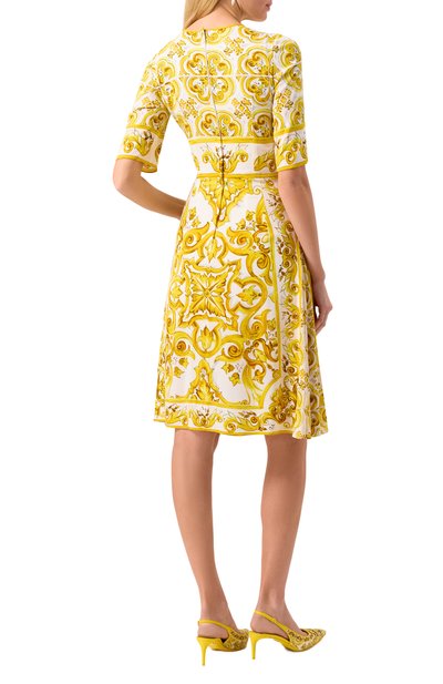 Шелковое платье DOLCE & GABBANA, арт. F6ADST/HPABL, фото 4