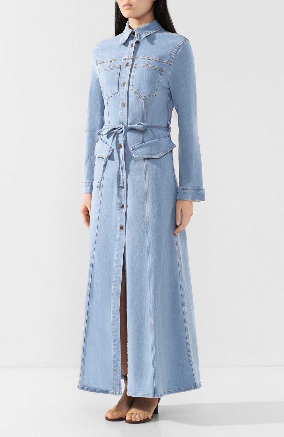 Джинсовое платье NANUSHKA, арт. JIAYE_LIGHT BLUE_STRETCH DENIM, фото 3
