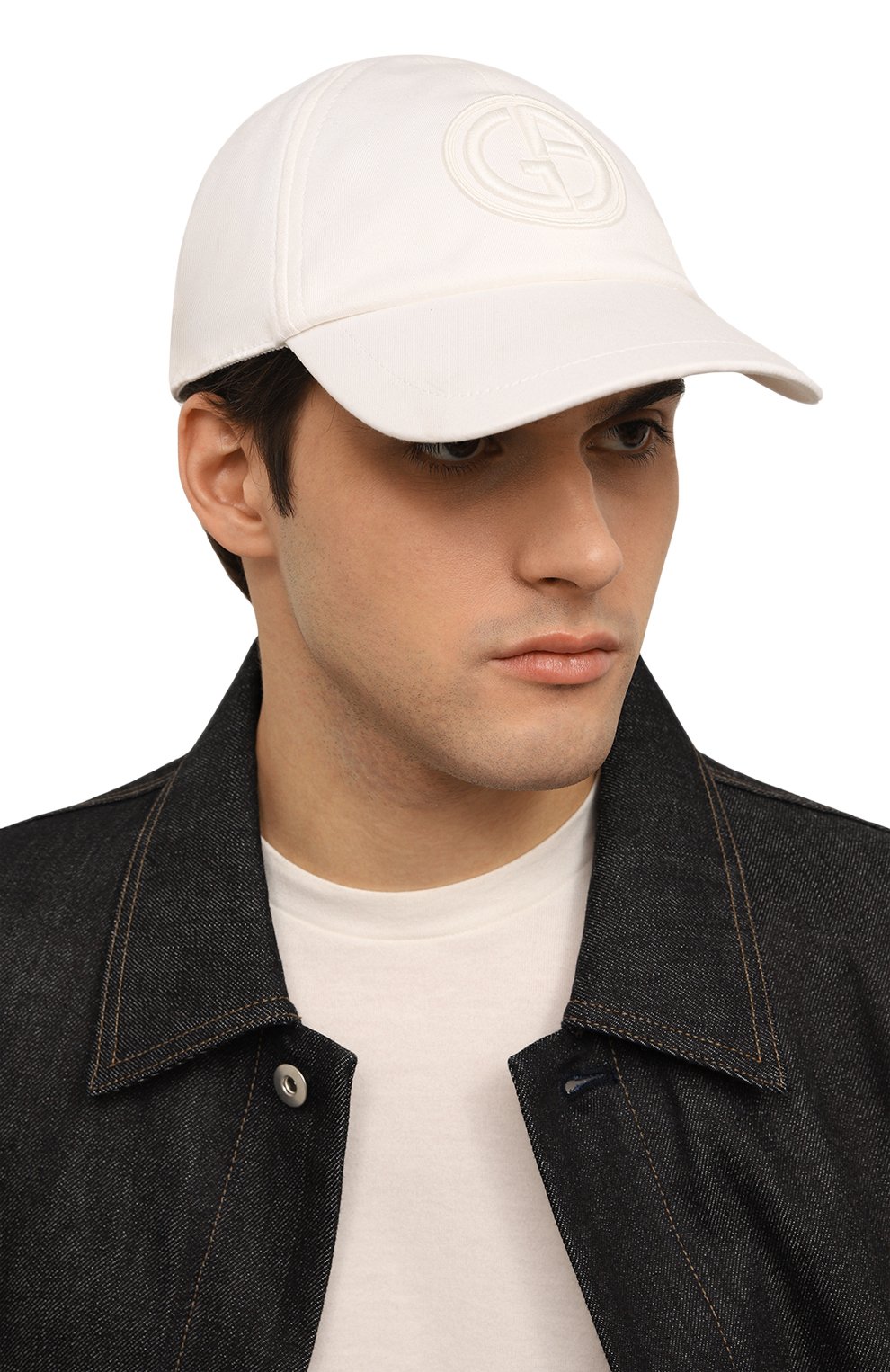Хлопковая бейсболка GIORGIO ARMANI, арт. 747413/4R524, фото 2