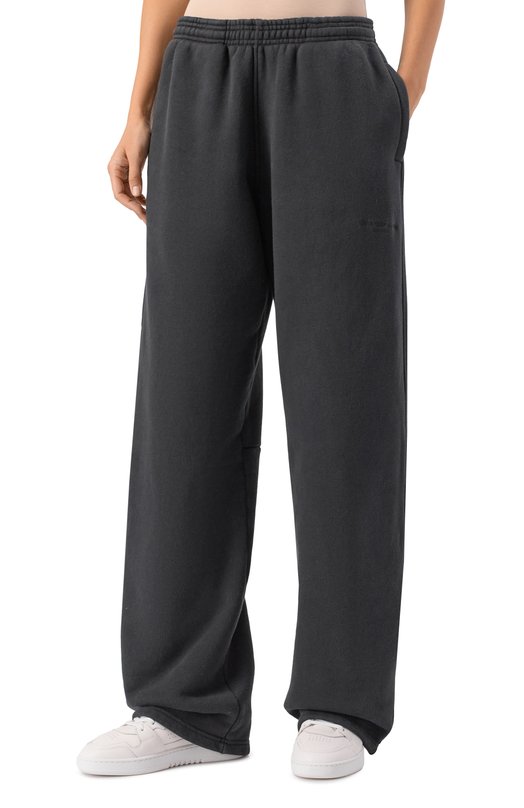 Хлопковые брюки Alexander Wang 1CC3254864 Чёрный  1CC3254864 Фото 3