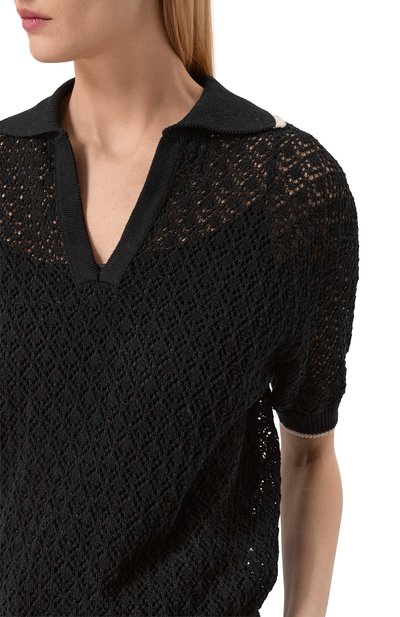 Хлопковое поло AGNONA, арт. K311055E/7C080PE, фото 5