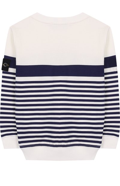 Хлопковый свитшот в полоску STONE ISLAND, арт. 681663443/6-8, фото 2