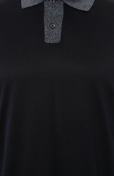 Поло из хлопка и шелка CORTIGIANI, арт. 716636, фото 5