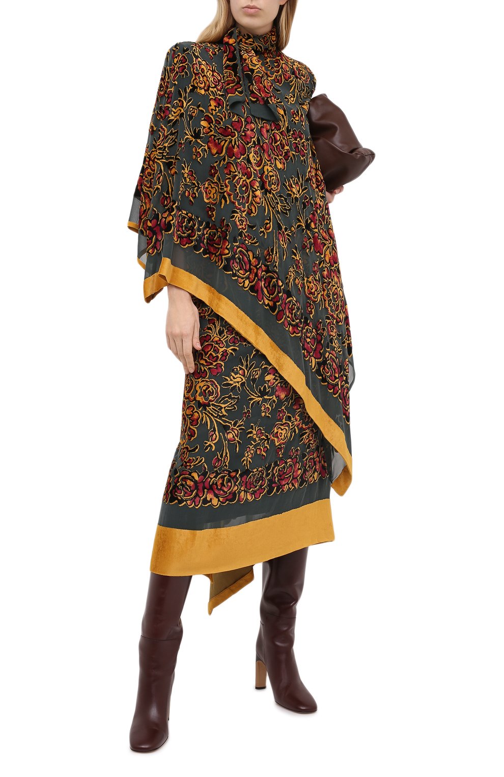 Платье из вискозы и шелка DRIES VAN NOTEN, арт. 202-18685-1137, фото 2