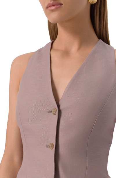 Жилет из кашемира и льна COLOMBO, арт. GL00161/77528-U, фото 5