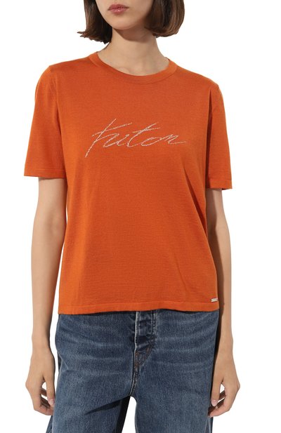 Футболка из кашемира и шелка KITON, арт. D55702, фото 3