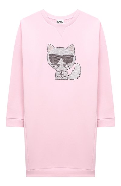 Хлопковое платье KARL LAGERFELD KIDS, арт. Z12150, фото 1
