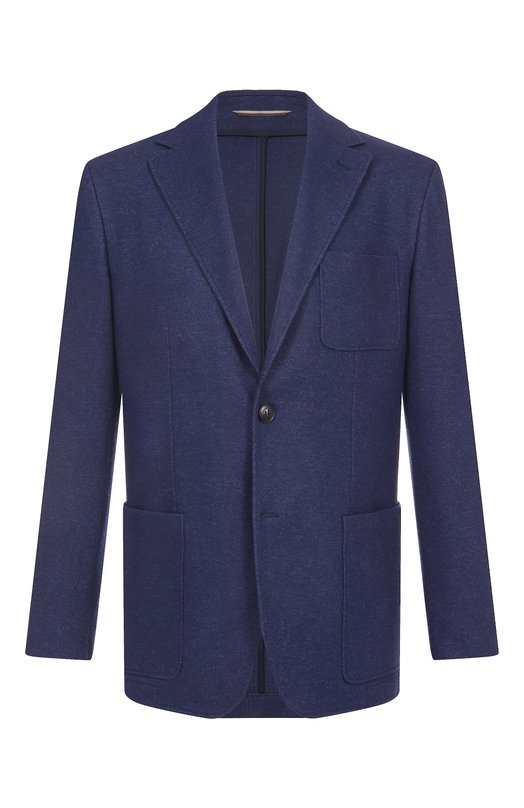 Шерстяной пиджак Canali J0147/JJ02854 Синий J0147/JJ02854