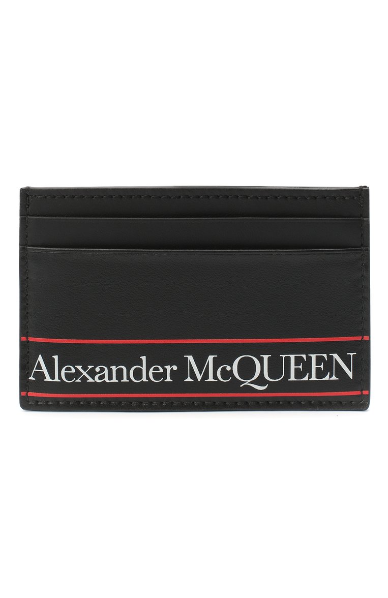 Мужской кожаный футляр для кредитных карт ALEXANDER MCQUEEN черного цвета, арт. 602144/1SJ8B | Фото 1 (Материал: Натуральная кожа; Нос: Не проставлено)