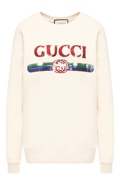 Женский хлопковый пуловер GUCCI, арт. 469250/XJASD