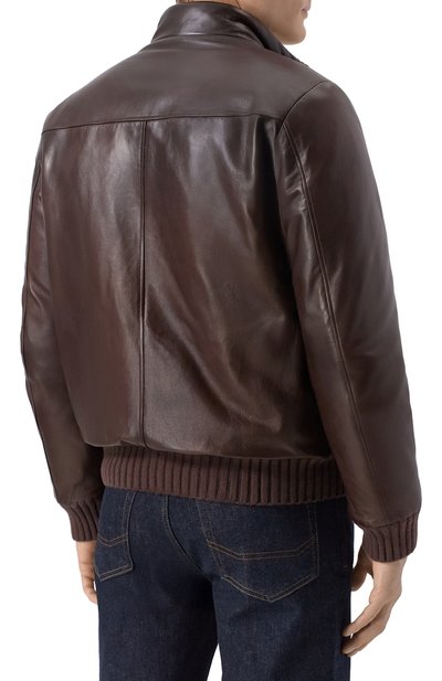 Кожаный бомбер MVST, арт. ZECK-ES4250/Z2764-1, фото 4