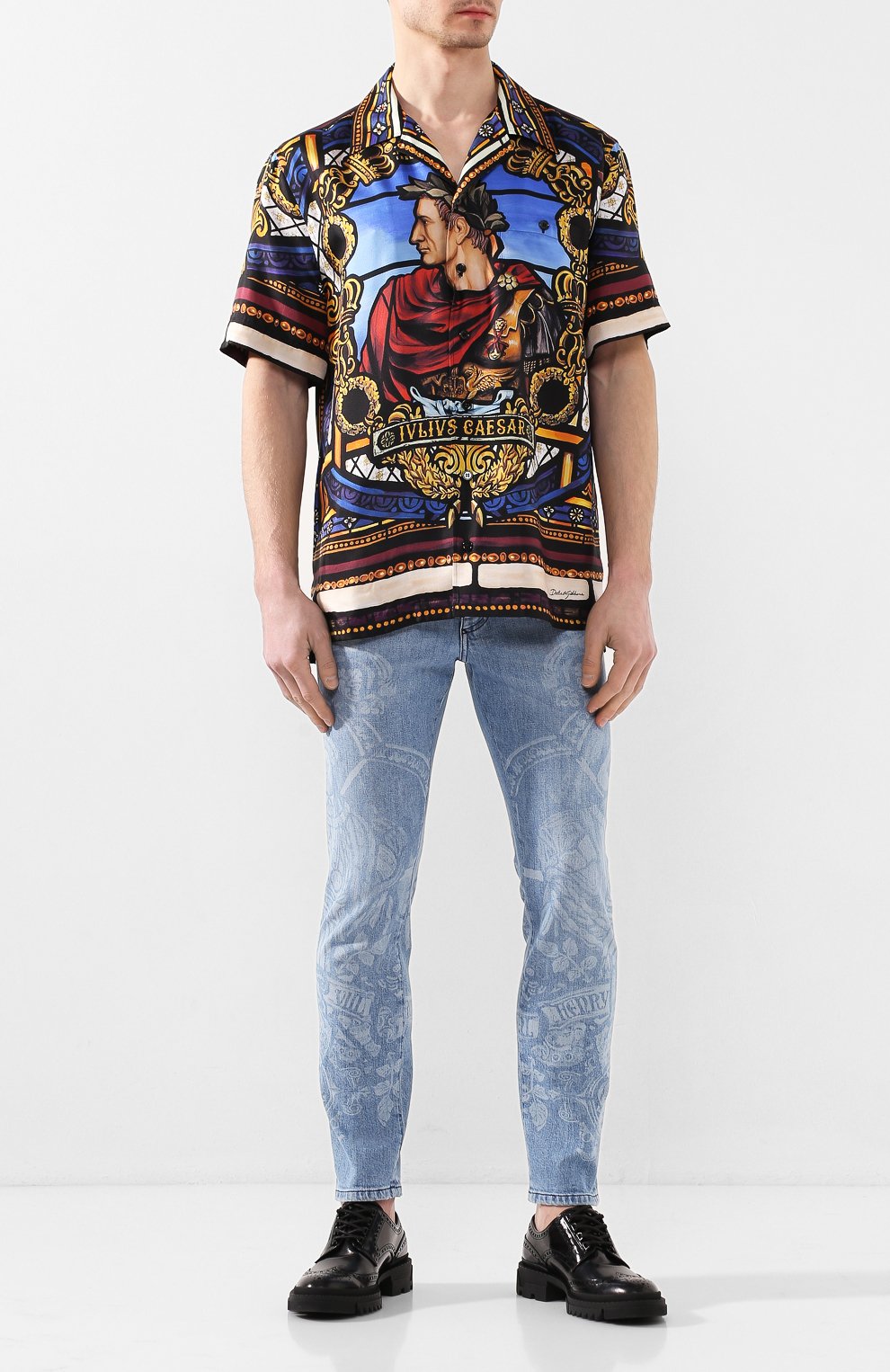 Шелковая рубашка DOLCE & GABBANA, арт. G5FX9T/FI1K5, фото 2