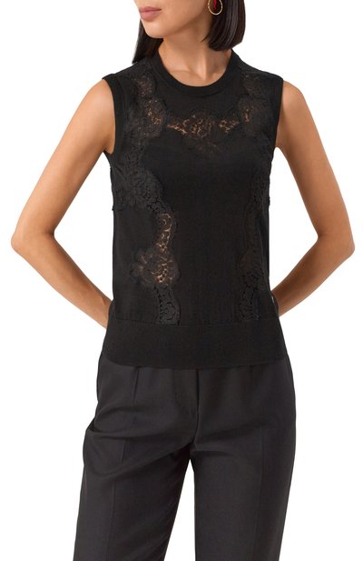 Топ из кашемира и шелка DOLCE & GABBANA, арт. FXJ26T/JEM07, фото 3