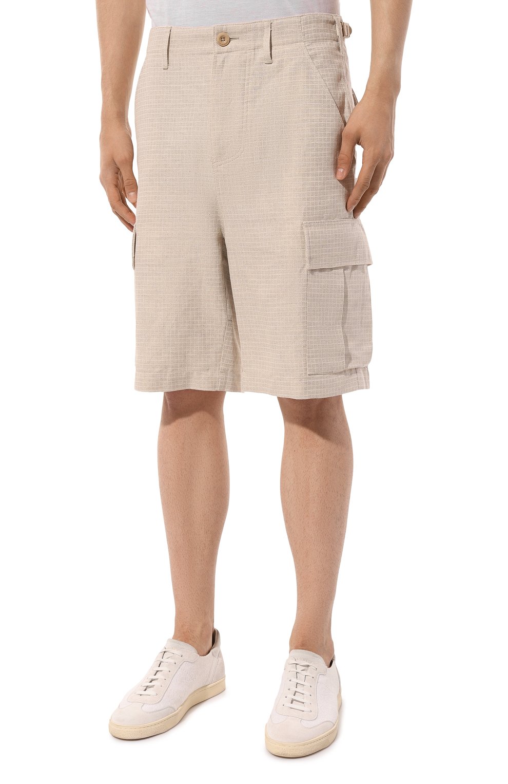 Шорты из хлопка и льна DROLE DE MONSIEUR, арт. D-BS130-C0105-DBG, фото 3