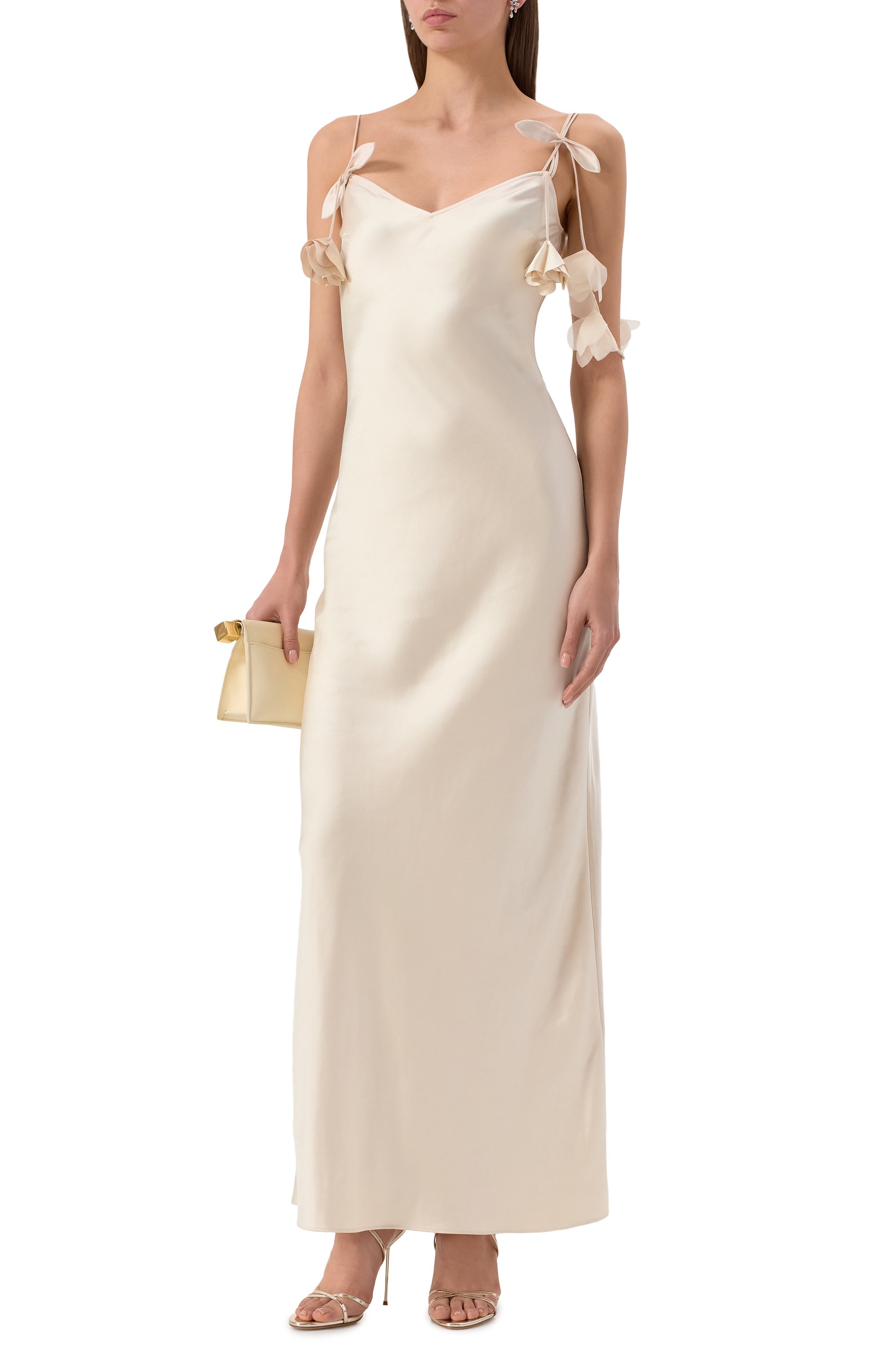 Атласное платье SELF-PORTRAIT, арт. SS25255XCH, фото 2