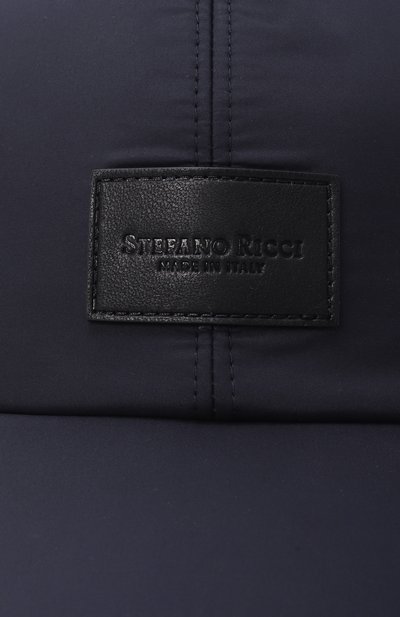 Бейсболка STEFANO RICCI синего цвета по цене 68650 руб., арт. MCV430007E/PA001S, фото 3 Бейсболка STEFANO RICCI, арт. MCV430007E/PA001S, фото 3