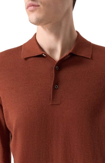 Поло из кашемира и шелка CORNELIANI, арт. 26M539-2625129, фото 5
