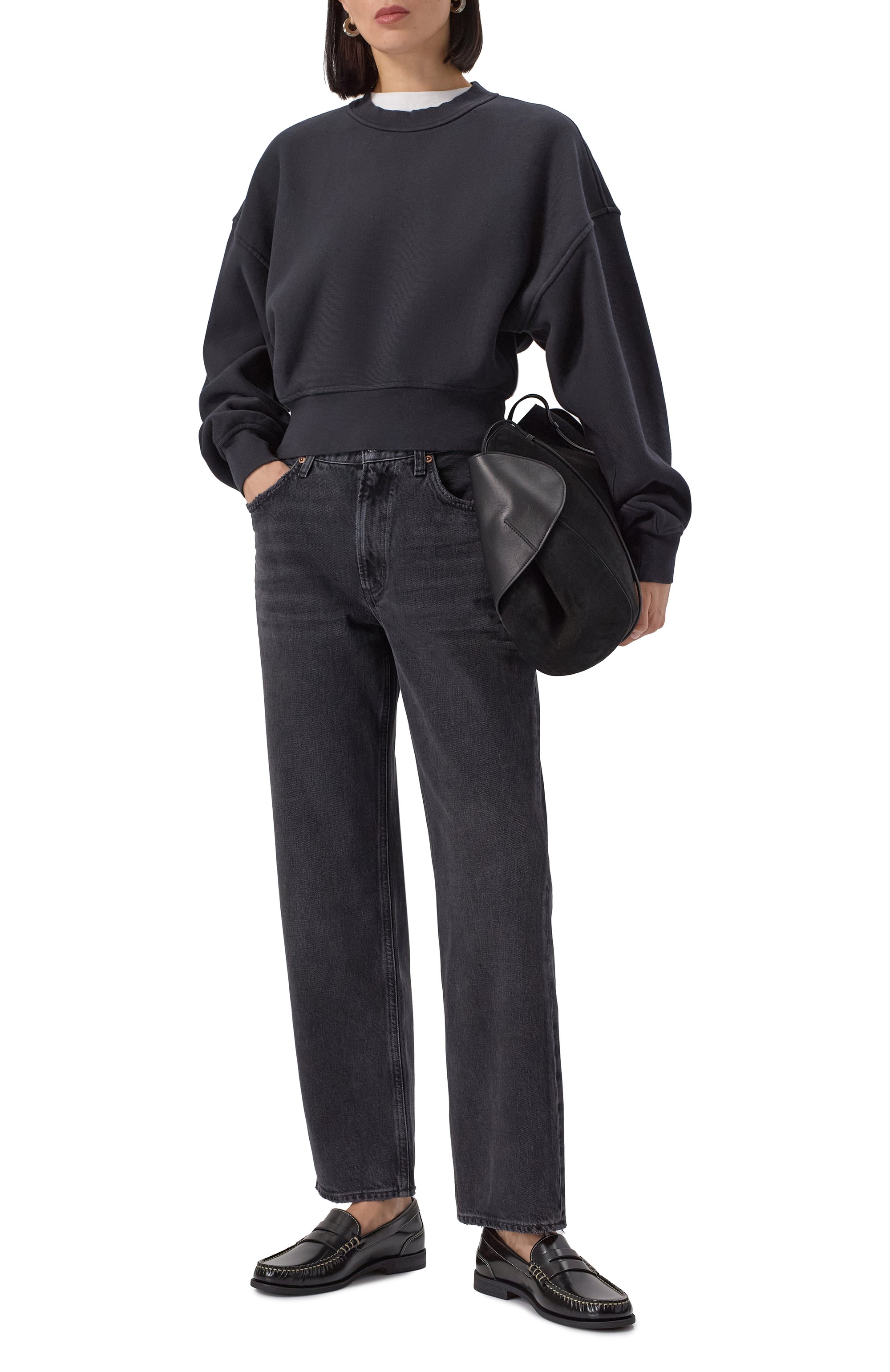 Хлопковый свитшот AGOLDE, арт. A7348, фото 2