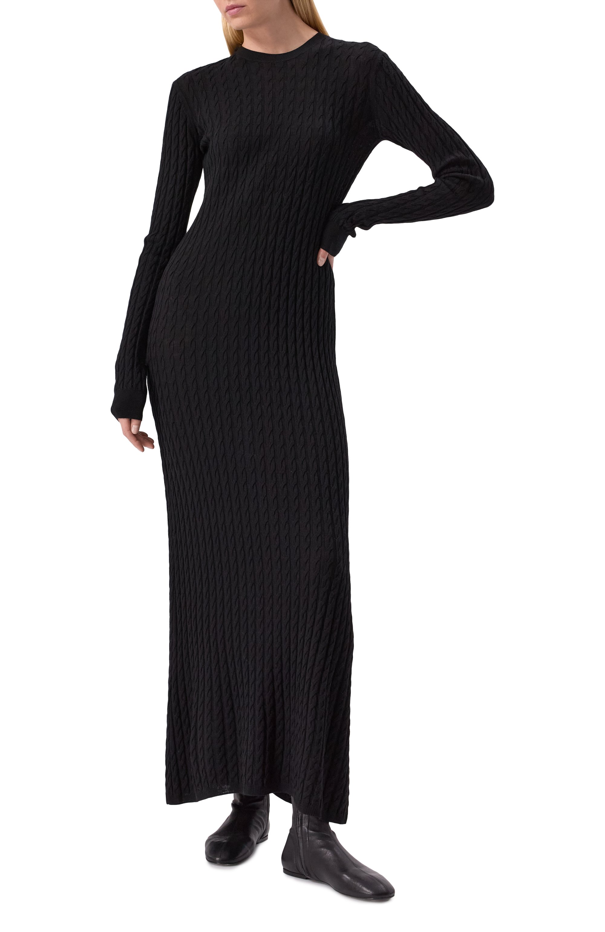 Шерстяное платье TOTEME, арт. 251-WRD0142-YA0036/001, фото 3