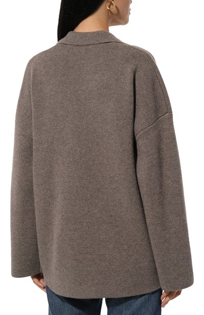 Кардиган из шерсти и кашемира CO коричневого цвета по цене 110000 руб., арт. 8423/WCM, фото 4 Кардиган из шерсти и кашемира CO, арт. 8423/WCM, фото 4