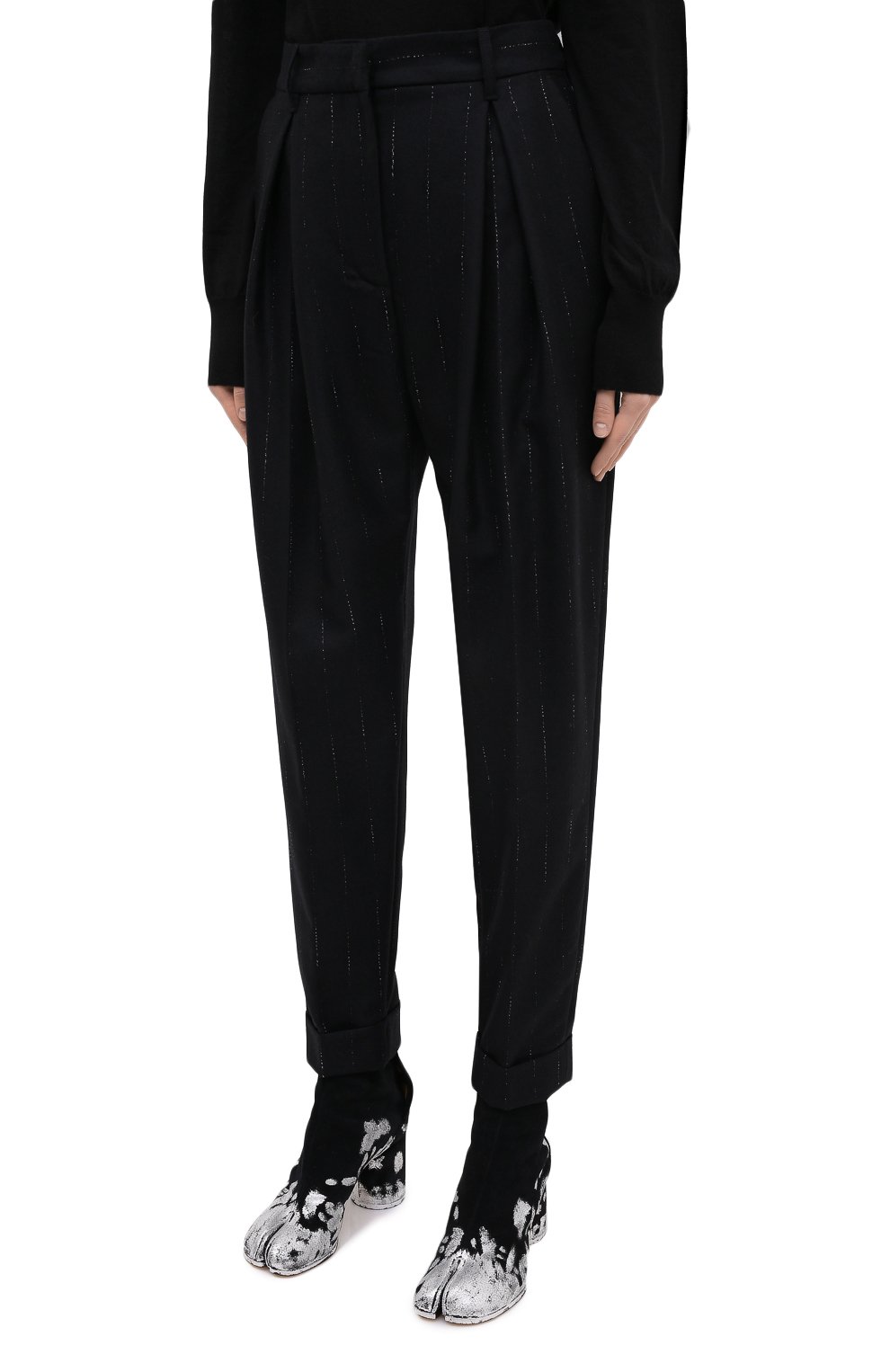 Шерстяные брюки ANN DEMEULEMEESTER, арт. 2002-1406-P-163-098, фото 3
