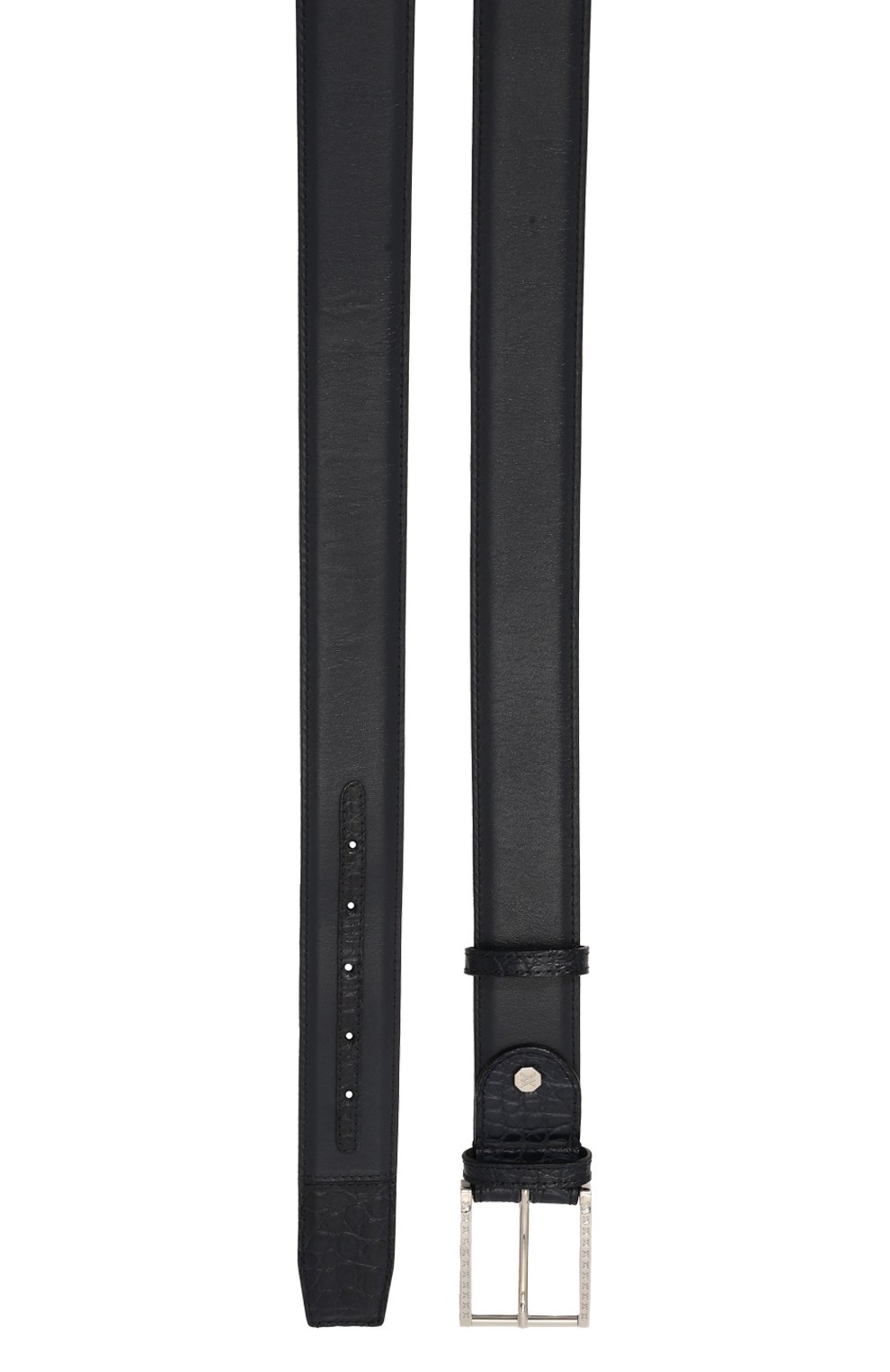 Ремень с отделкой из кожи аллигатора ARTIOLI, арт. P492/40/CALF/ALLIGAT0R, фото 3