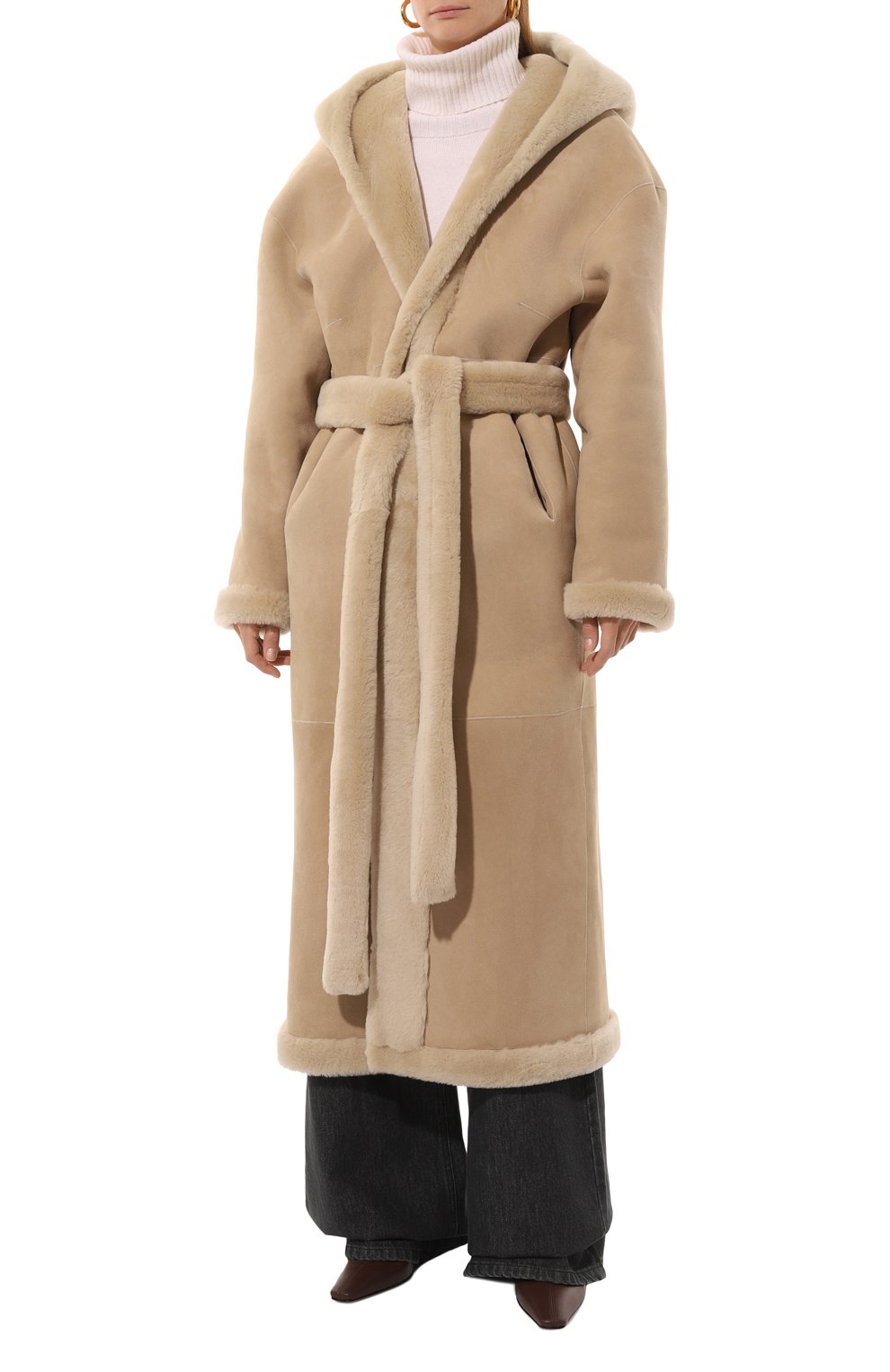 Двусторонняя дубленка из овчины JACOB LEE, арт. WSC0318AW24MC, фото 6